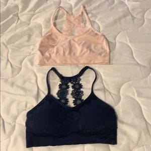 Two comfy and cute bralettes!